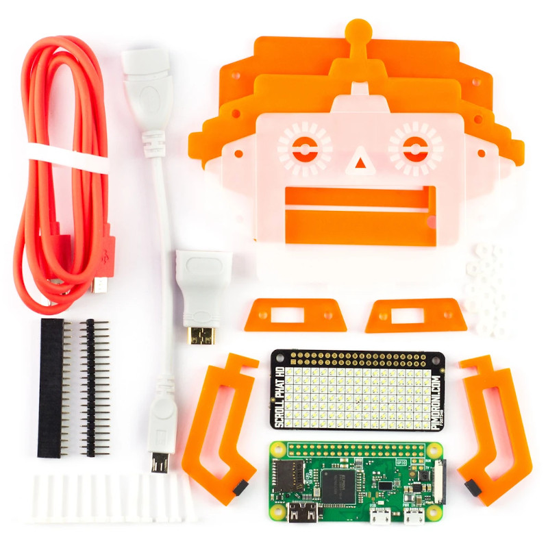 Pimoroni Scroll Bot - Pi Zero W Project Kit,