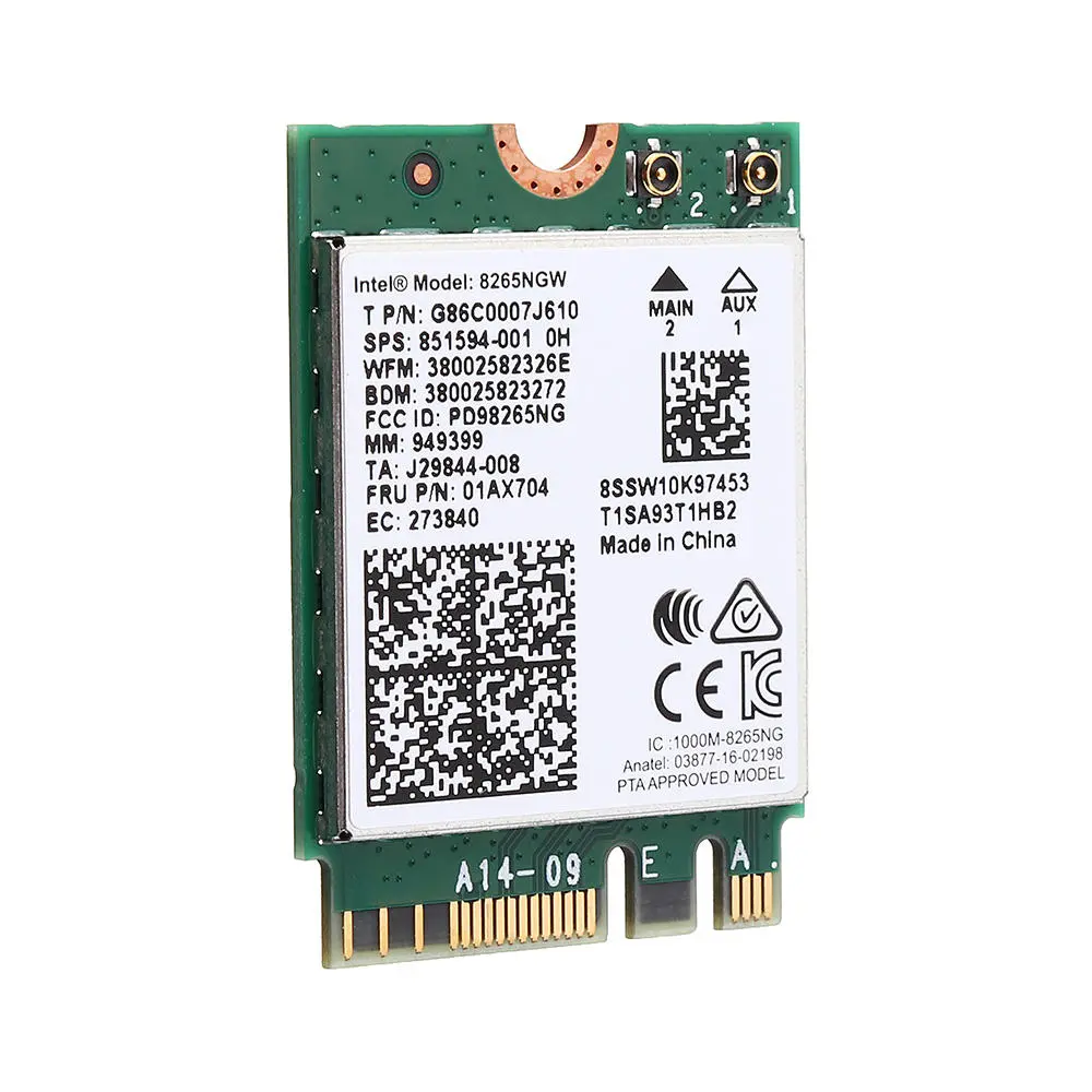 AC8265 Wireless NIC for Jetson Nano, WiFi / Bluetooth