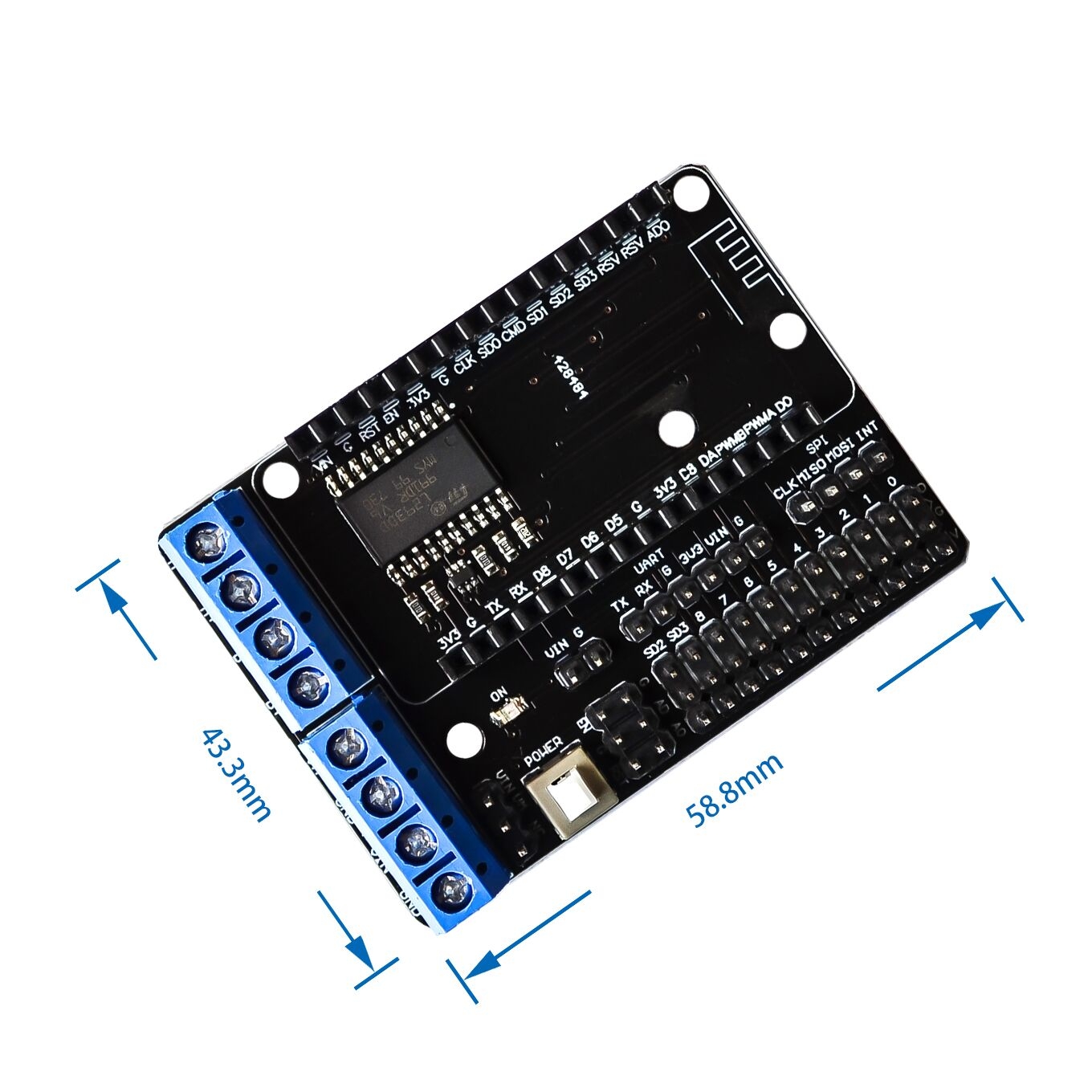 ESP8266 WiFi Motor Drive L293D Expansion Shield Board