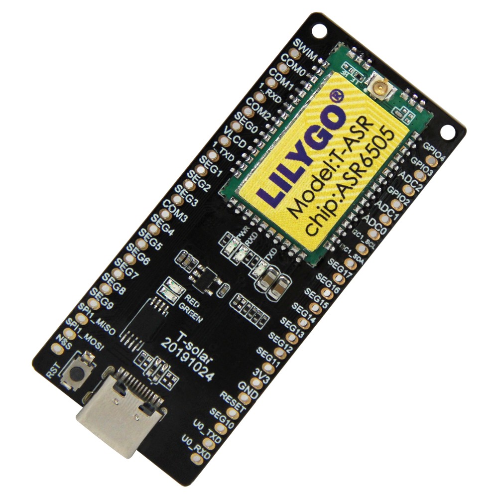 LILYGO® TTGO T-Solar 433/868/915MHz Solar Power Development Board STM8L152 CPU SX1262 Lora With Antenna