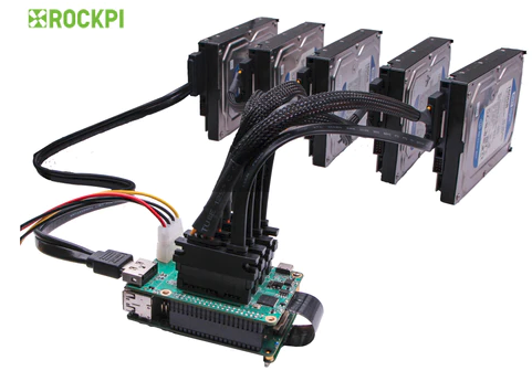 Rock Pi 4 Penta SATA HAT