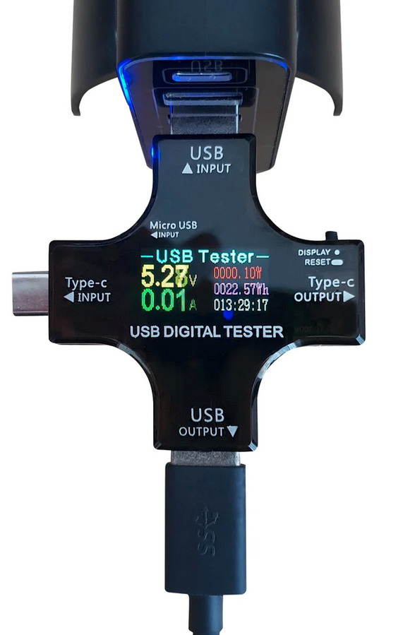 Rock Pi USB Power Meter with USB type-C, type-B, and Micro USB Port, RGB and Bluetooth