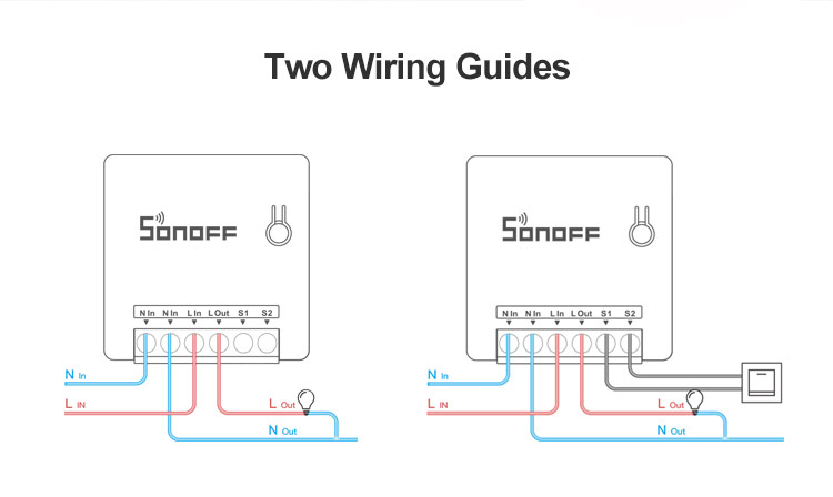Sonoff Mini R2 wiring