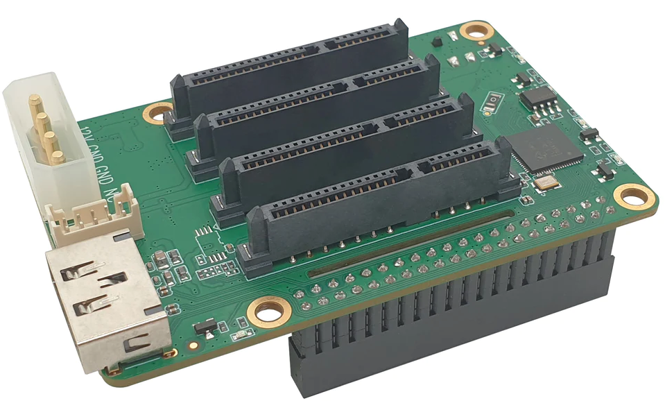 Penta SATA HAT for Rock Pi 4