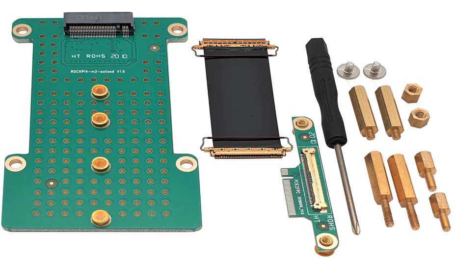 Rock Pi 4 ROCK 4 x - M.2 Extension board v1.6