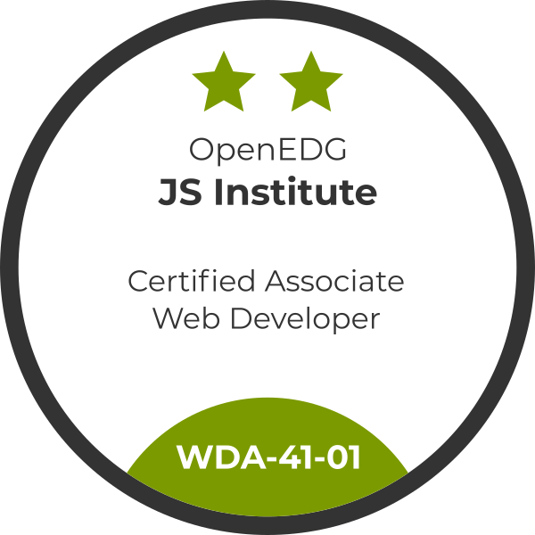 WDE – Certified Entry-Level Web Developer Exam (copy)