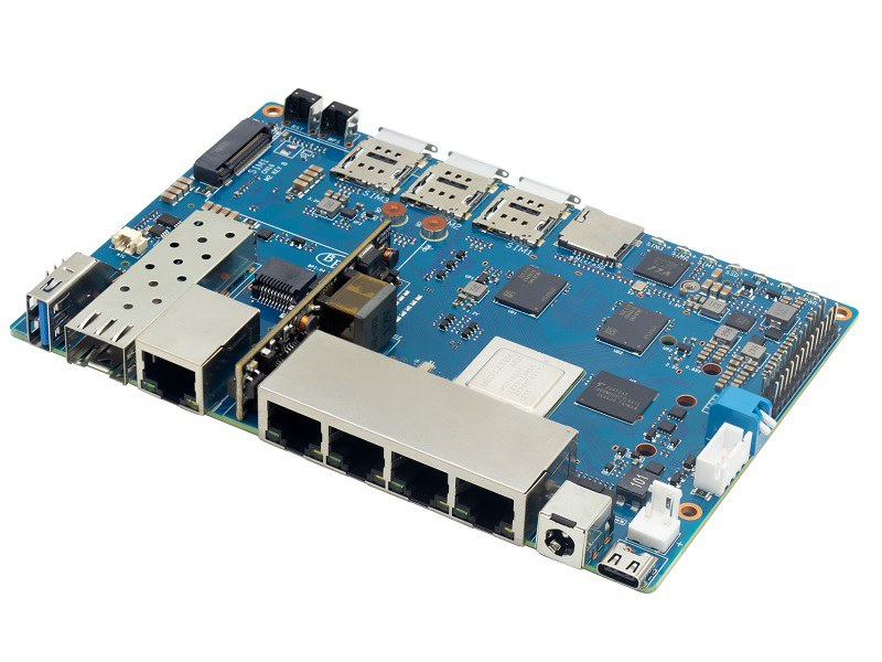 Banana Pi R4-4P (BPI-R4) POE Router board