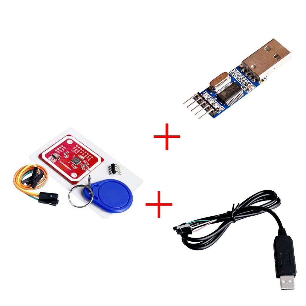 PN532 NFC RFID V3 Module + USB to TTL Adapters