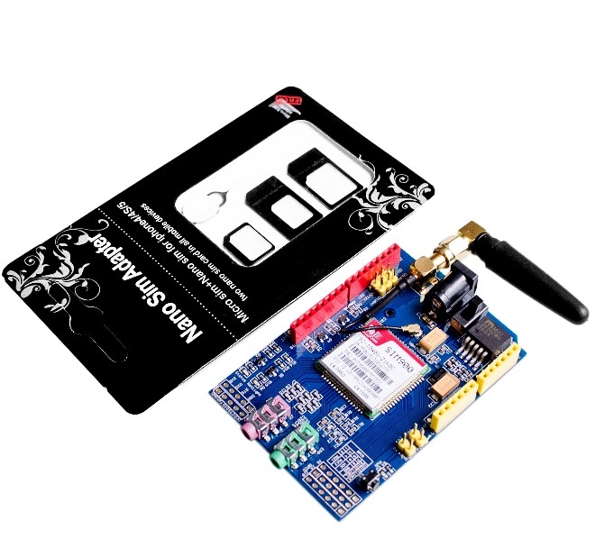 SIM900 GPRS/GSM Shield Development Board Quad-Band Module Arduino Compatible