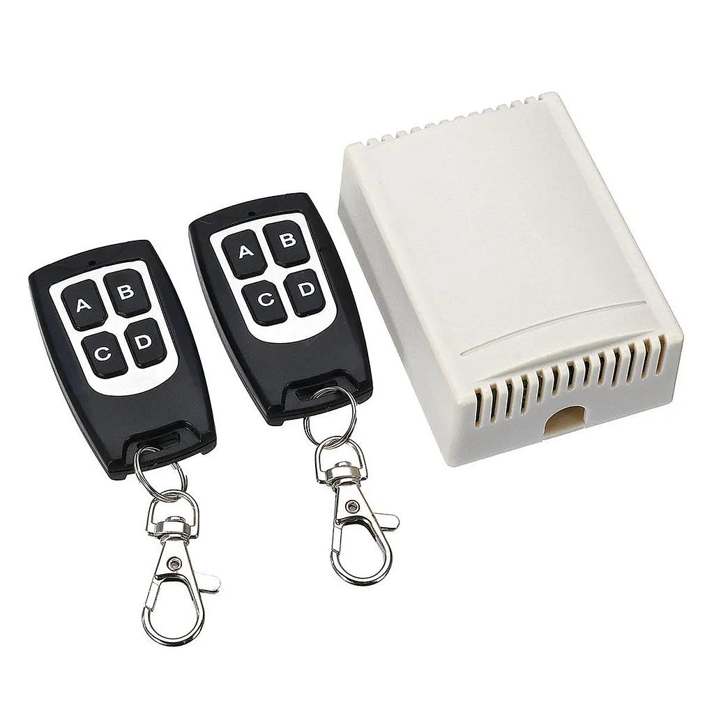 12V 4CH Channel 433Mhz Wireless Remote Control Switch With 2 ...