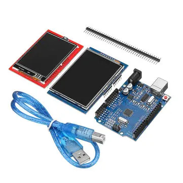 GeekCreit Arduino Uno R3 +  2.8TFT LCD Touch Screen + 2.4TFT Touch Screen Display Kit